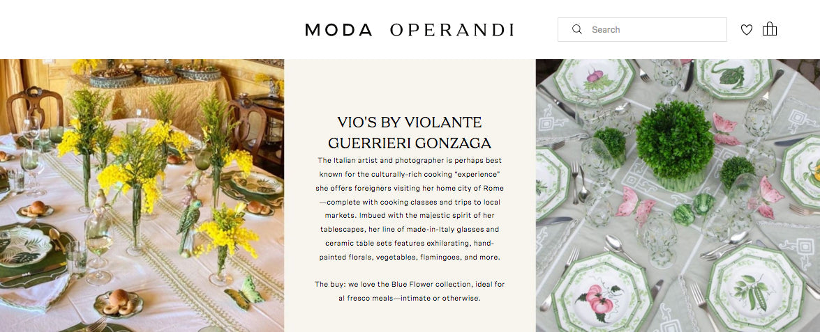 Vio's Shop Partnership with Moda Operandi