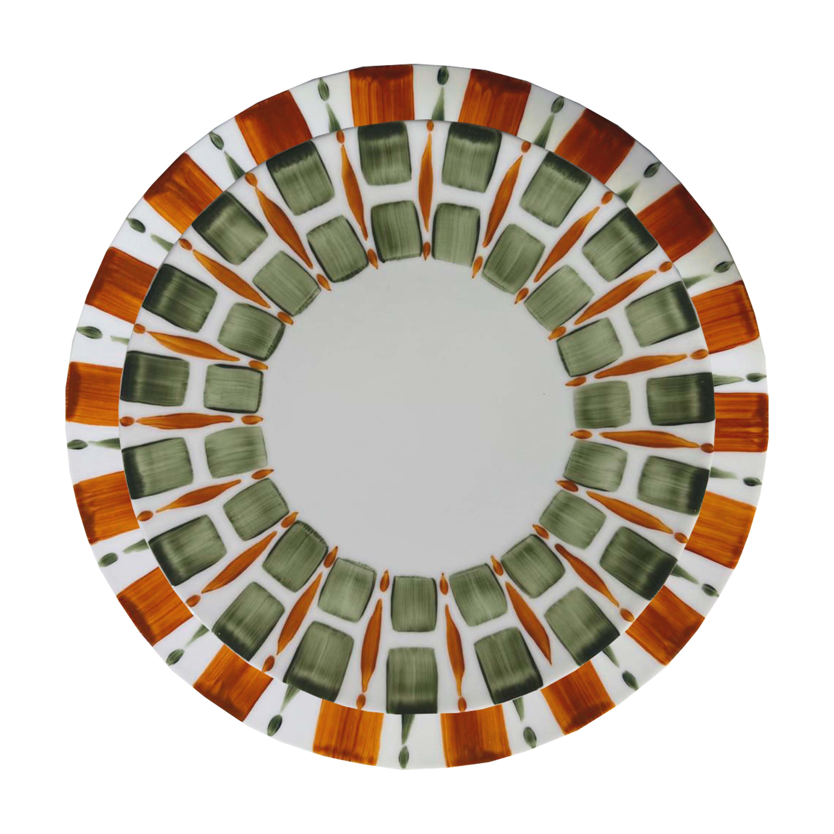 Righe Orange Dinner Plate
