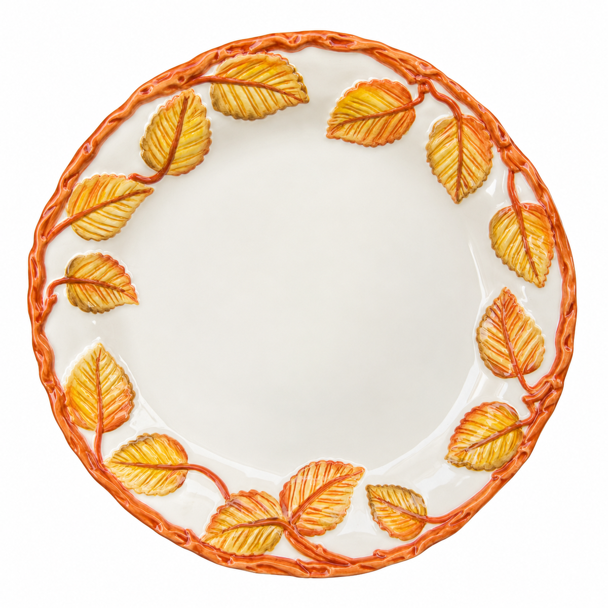 Orange Foliage Dinner Plate