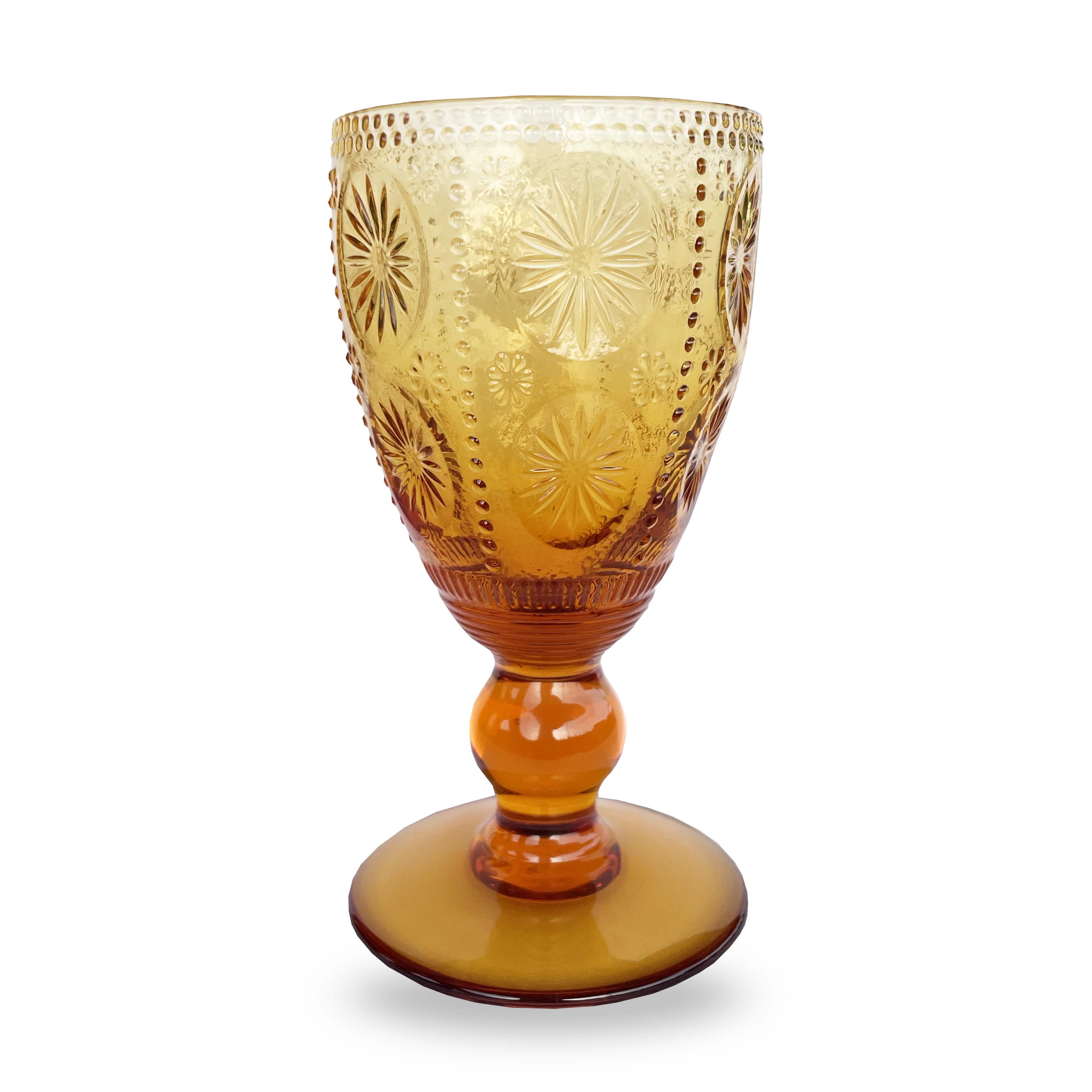 Amber Wine Glass