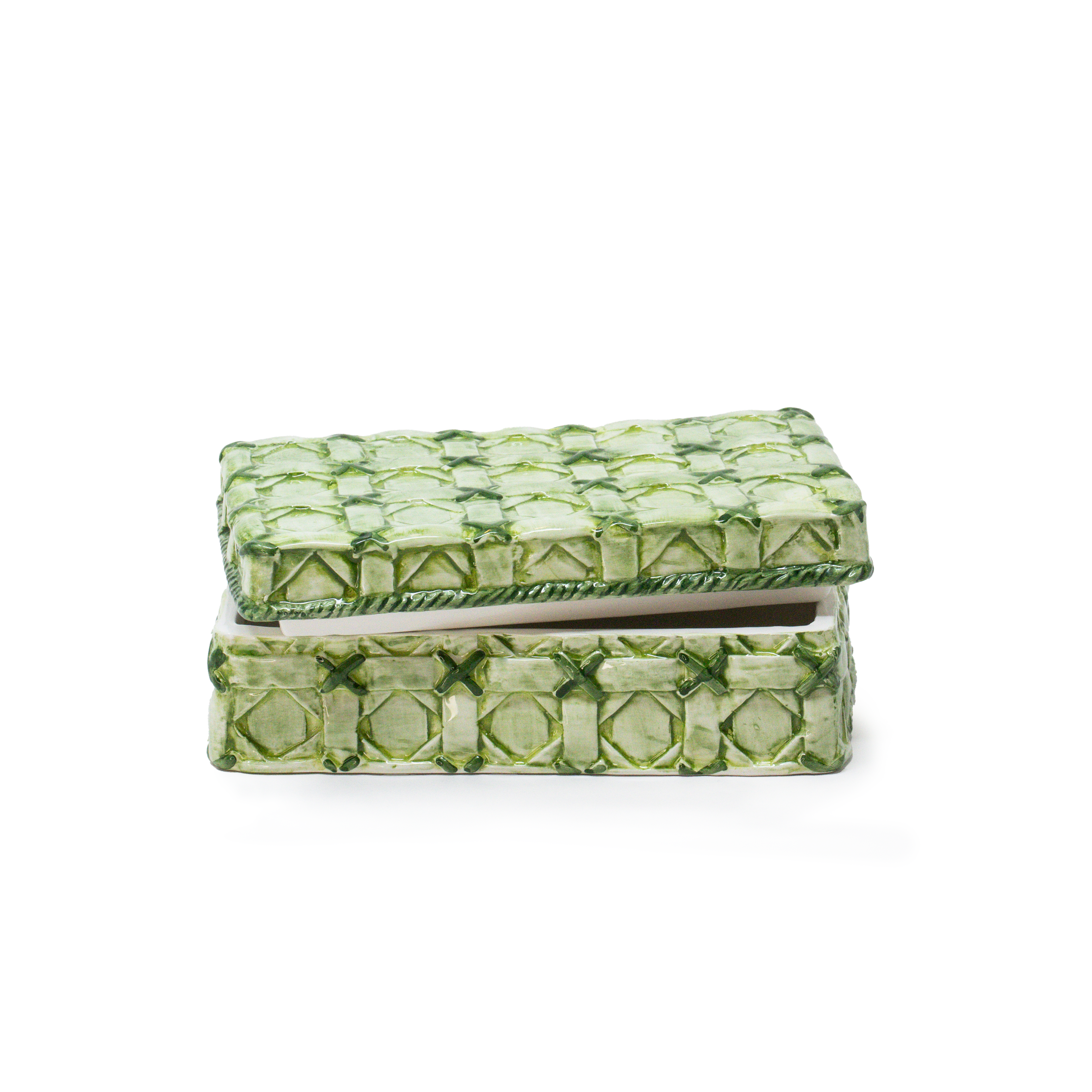 Ceramic Wicker Box