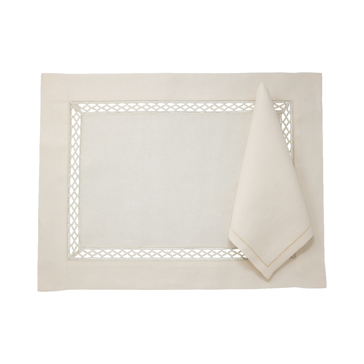 Italian Embroidered Placemat & Napkin