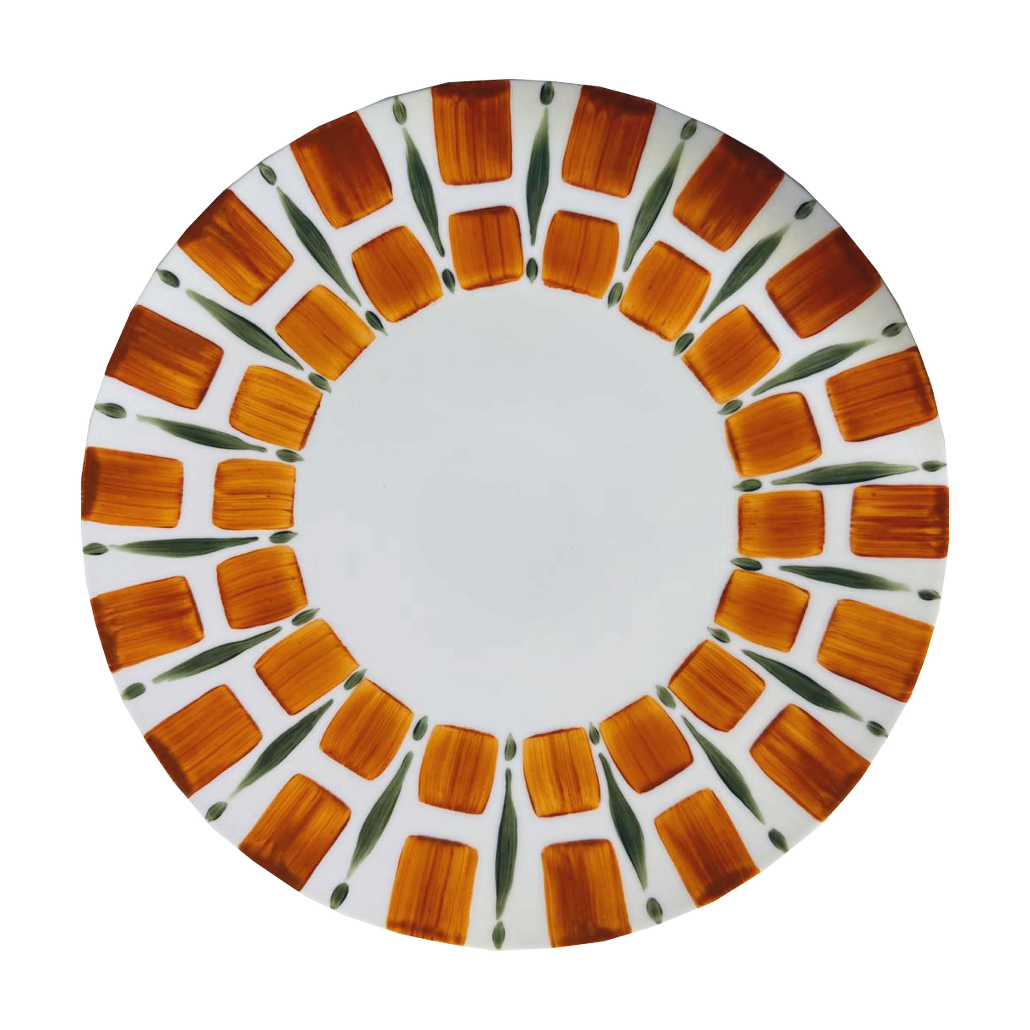 Righe Orange Dinner Plate