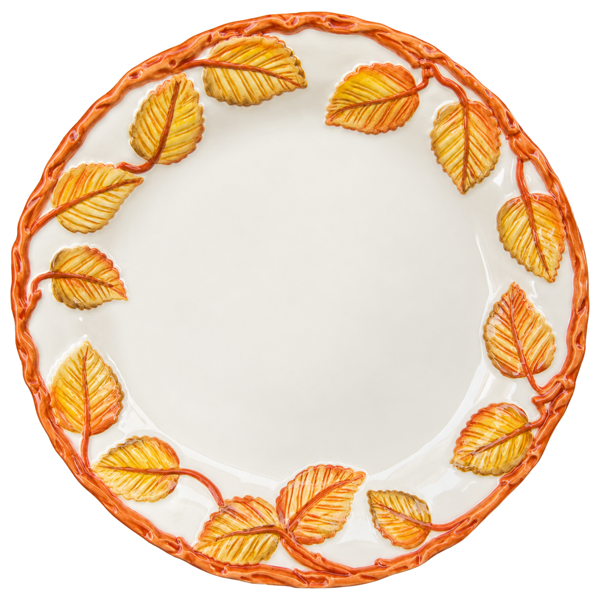 Orange Foliage Platter Plate