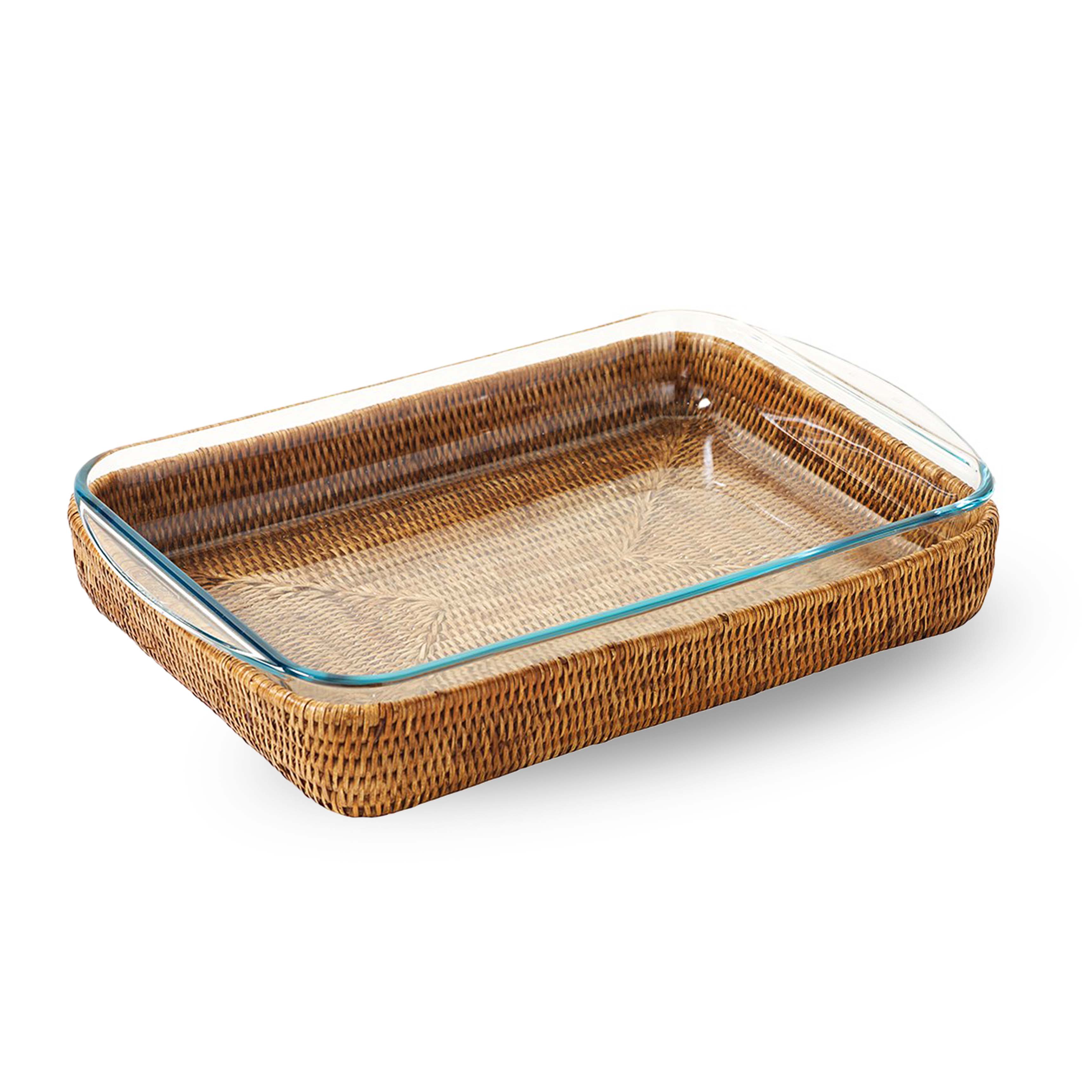 Vimini Brown Rectangular Pyrex