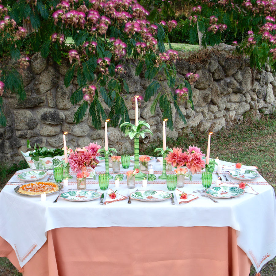 Flamingo Set-Of-Six Dessert Plates