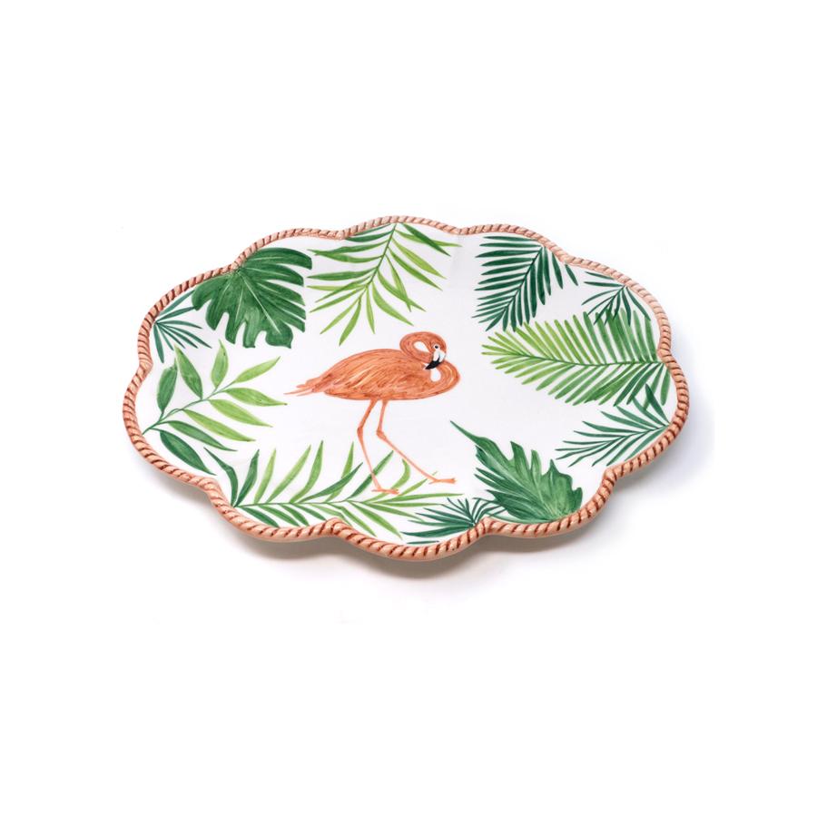 Flamingo Set-Of-Six Dessert Plates