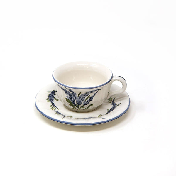 Flower Coffee Cup with Saucer