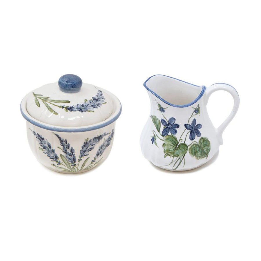 Flower Set Milk Jar & Sugar Pot