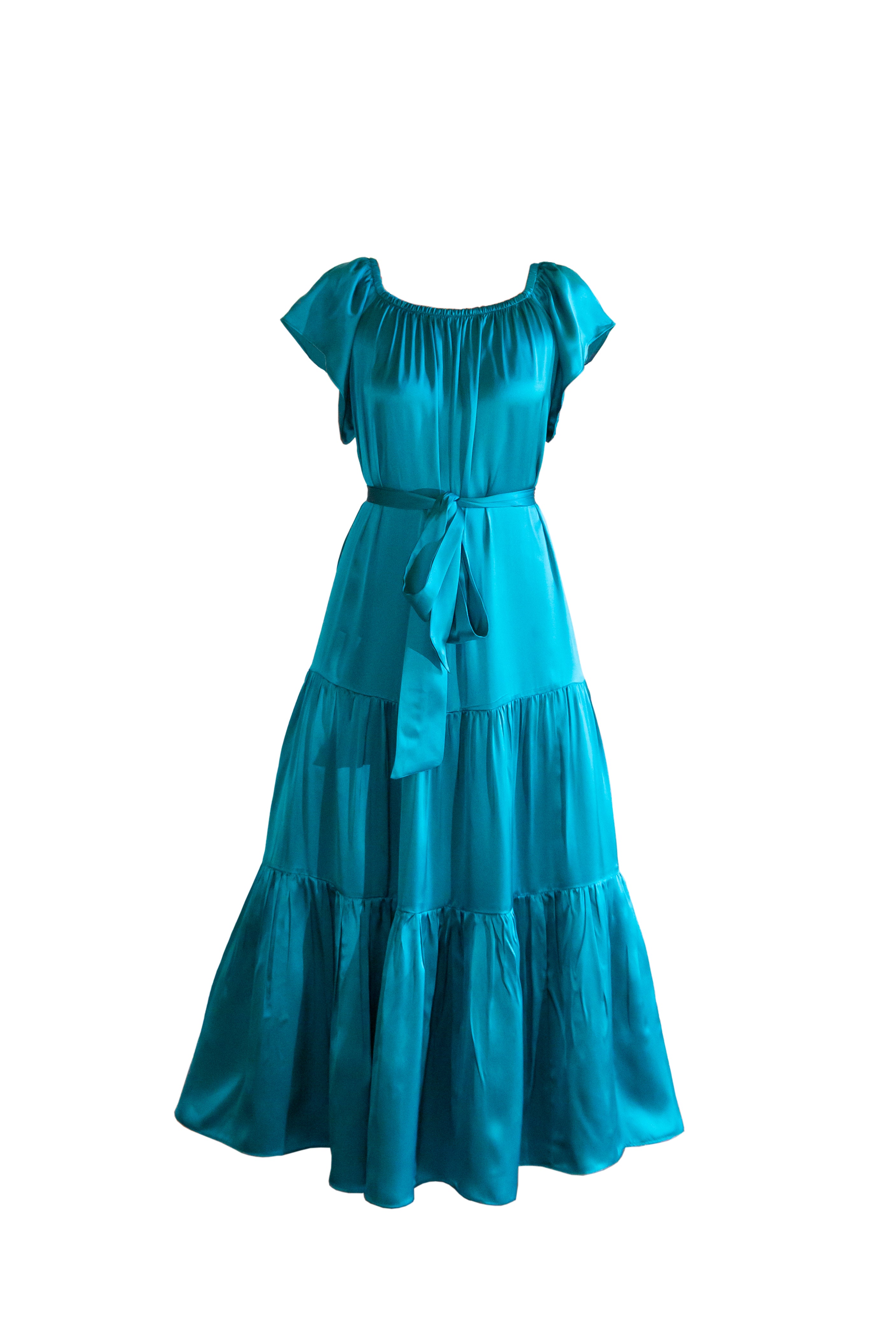 Silky Blue Dress