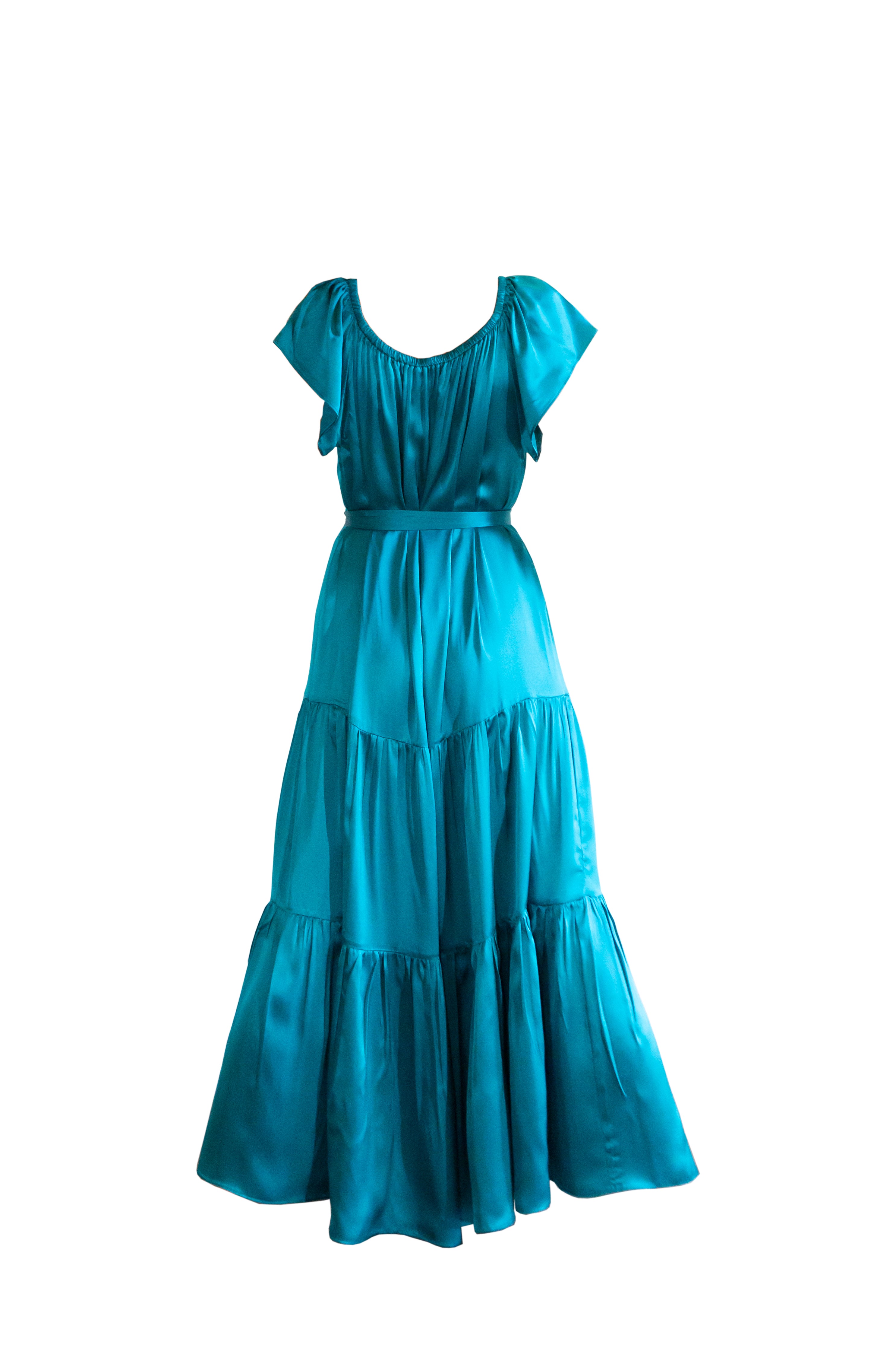 Silky Blue Dress