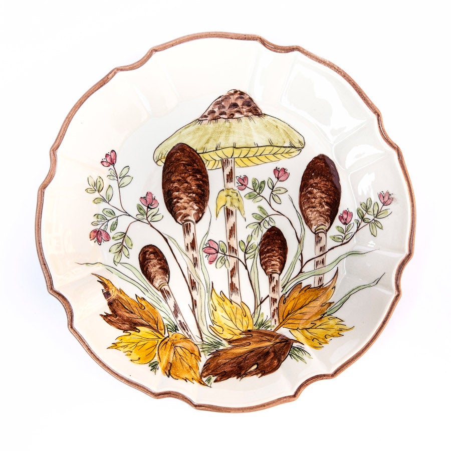 Mushroom Dinner Plate Set of 6