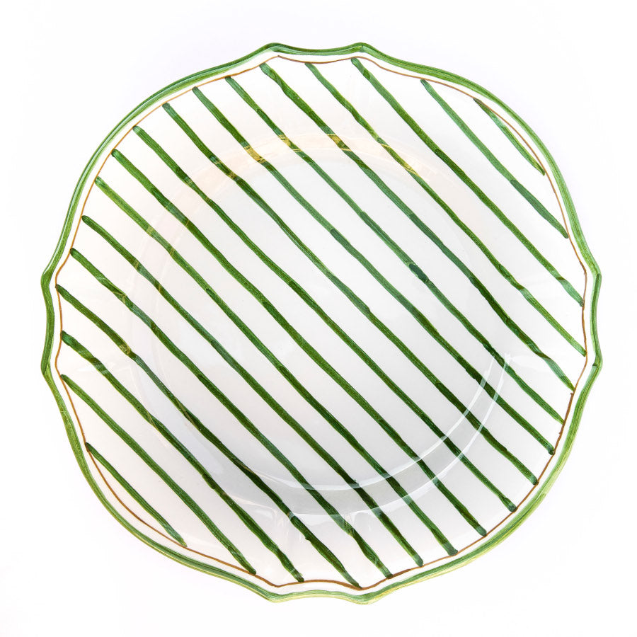 Stripes Dinner Plate - Green