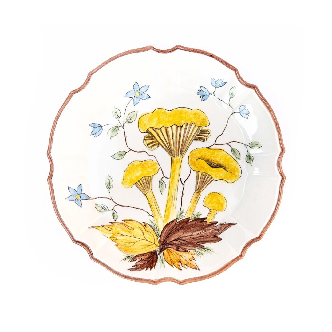 Mushroom Dessert Plate Set of 6