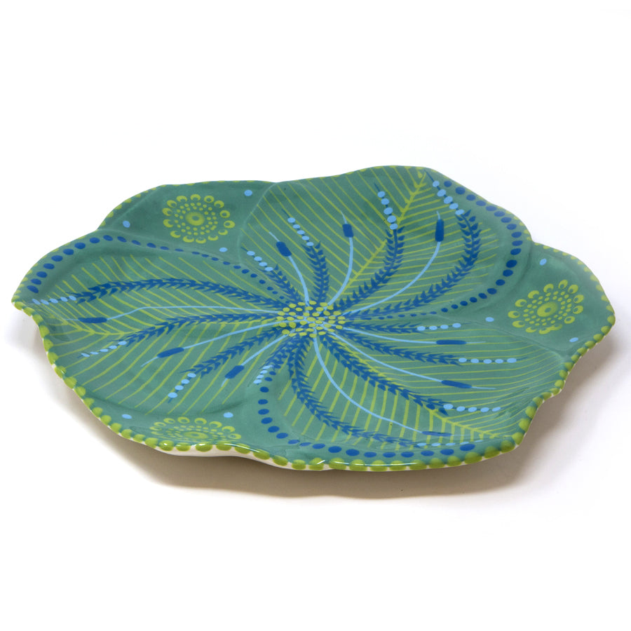 Twilly Dinner Plates - Juniper Green Pattern