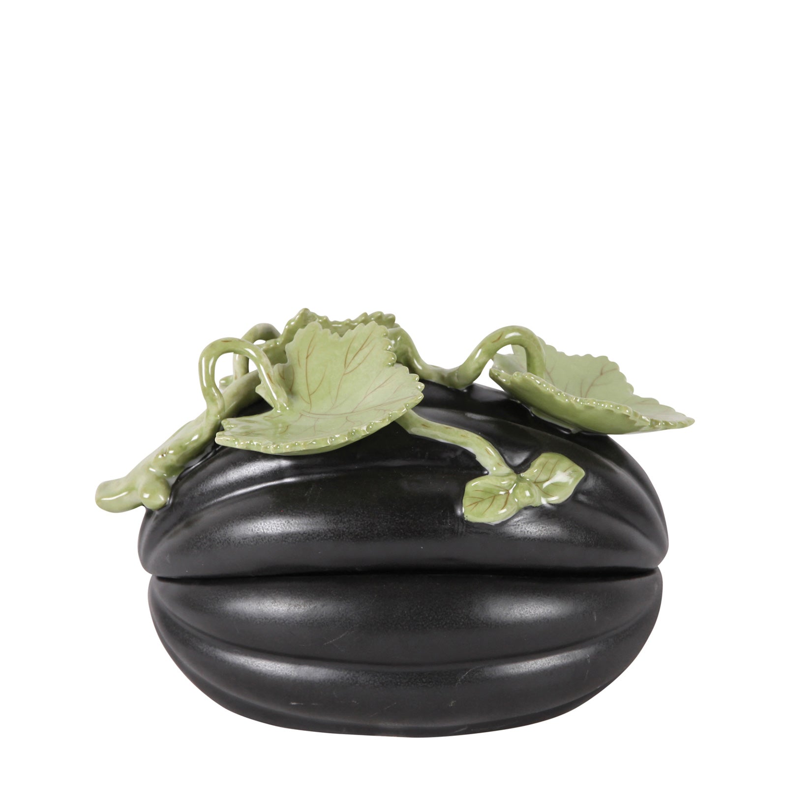Pumpkin Box - Blak Porcelain