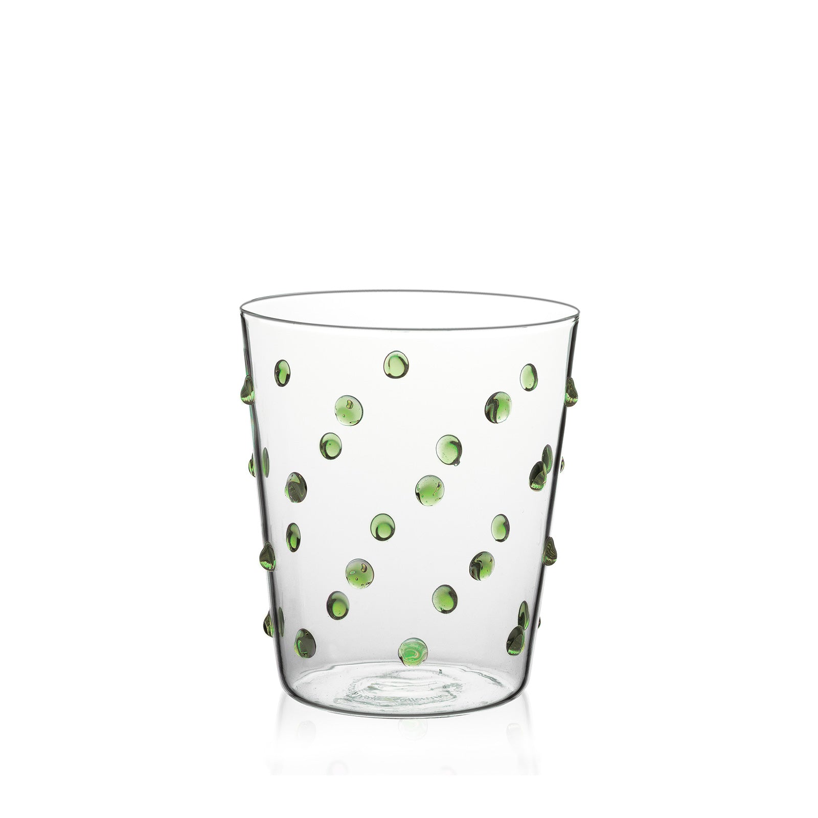 Tumbler Glass - Green Bubble