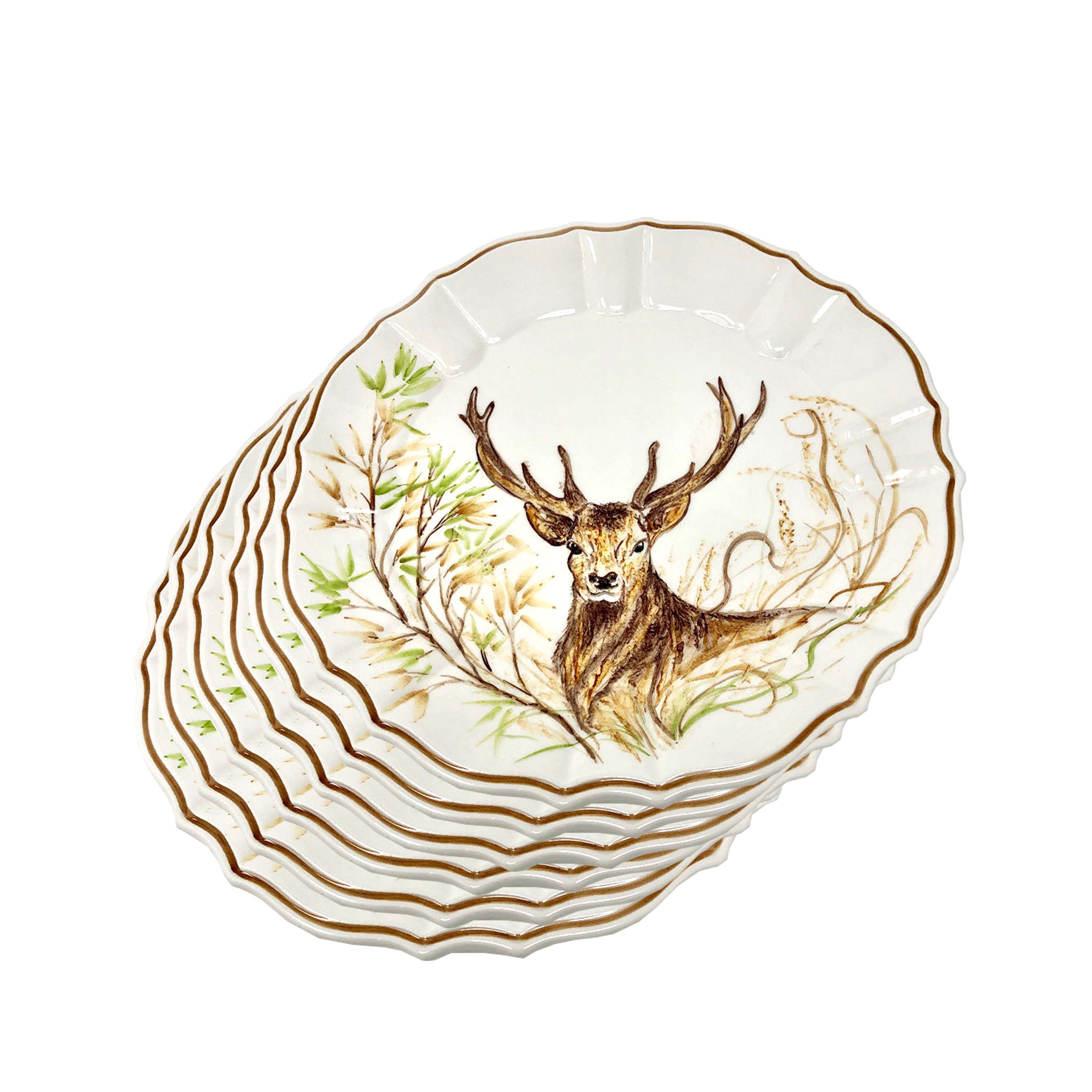Hunting Dessert Plate Set of 6