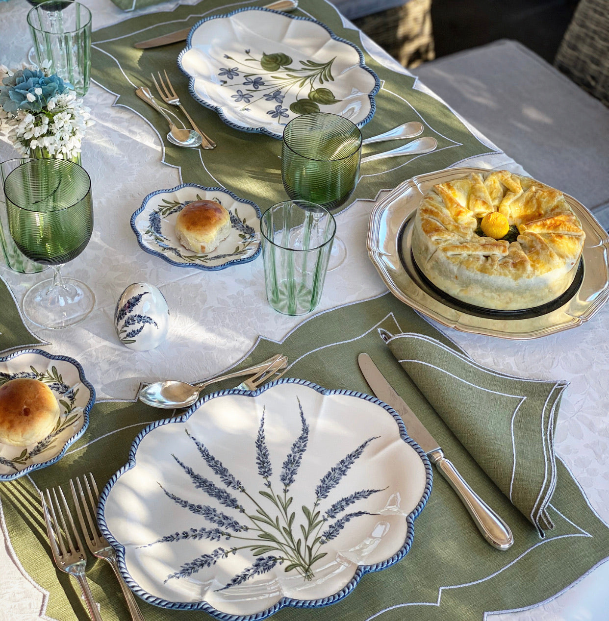 Flower Bread Plate