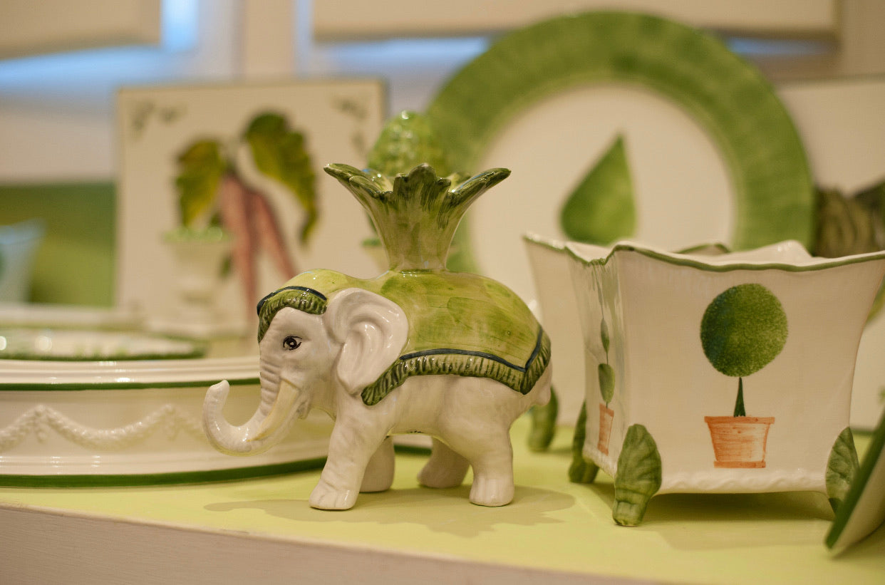 Set-of-2 Elephant Candle Holders