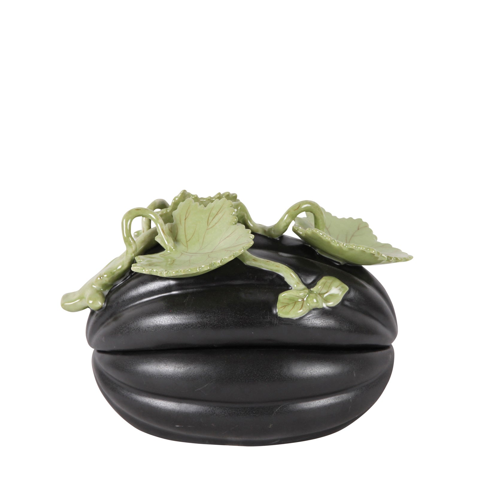 Pumpkin Box - Blak Porcelain
