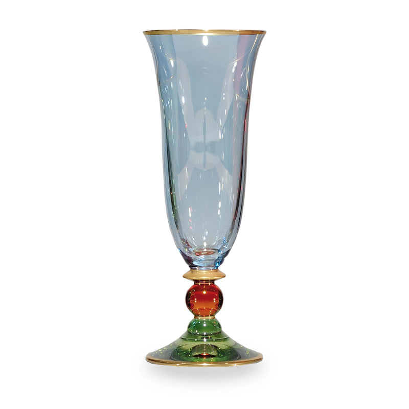Aquamarine Flute Glass