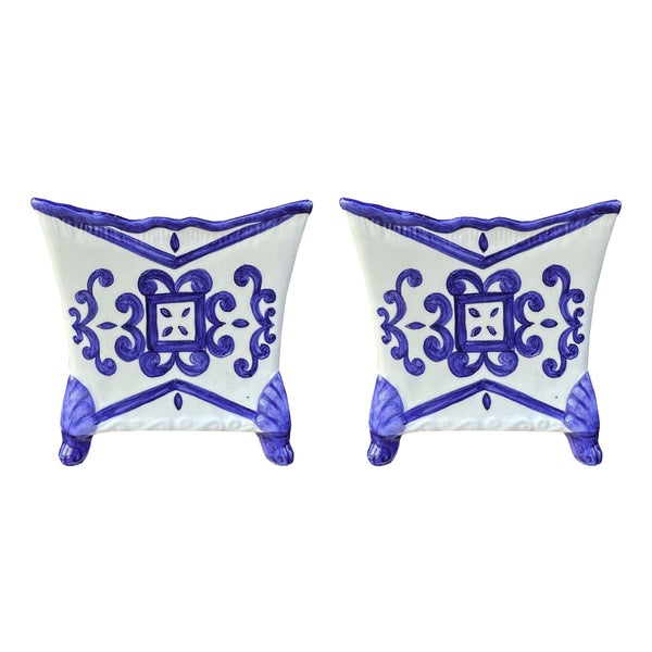 Kensington Blue Cachepot Set of 2