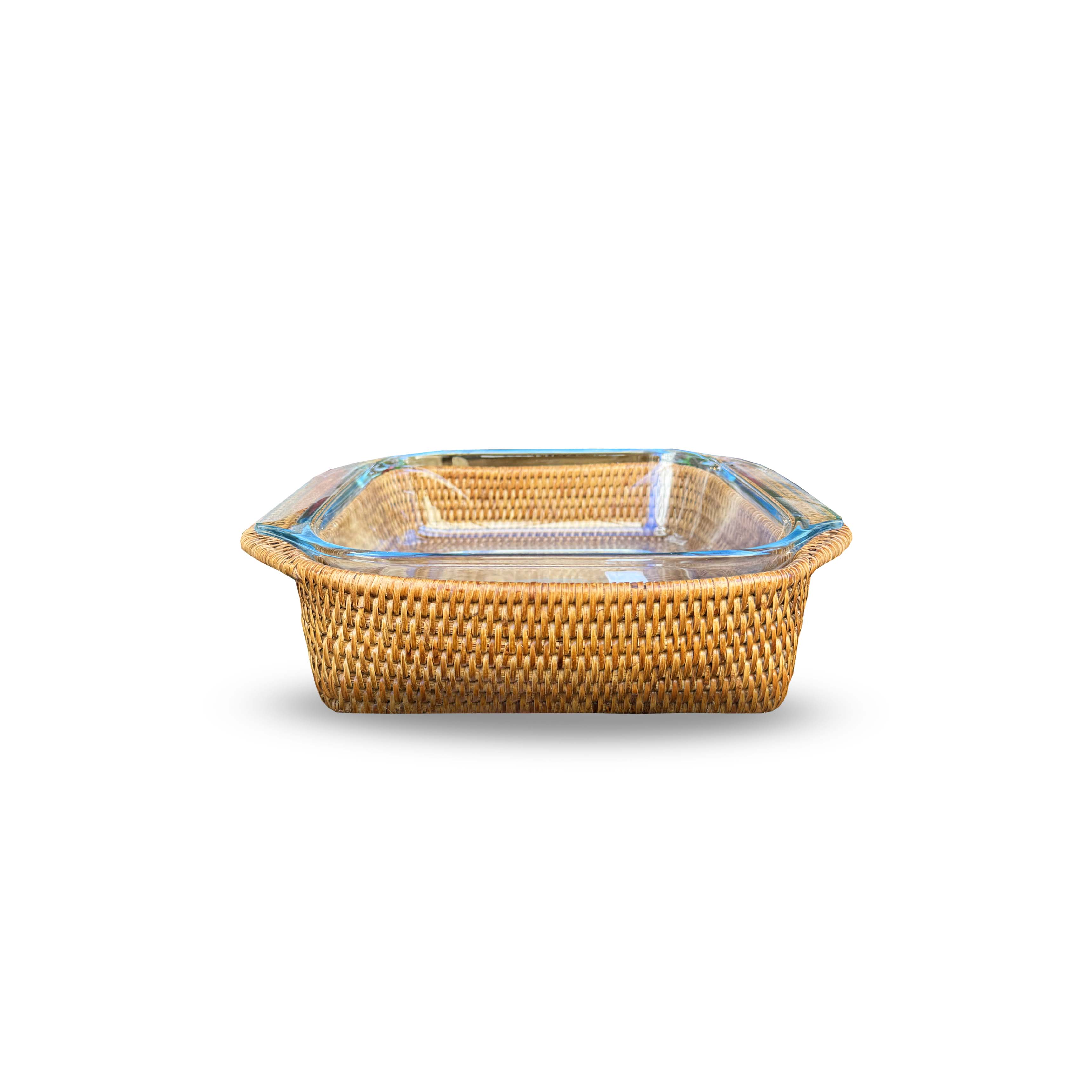 Vimini Brown Rectangular Pyrex