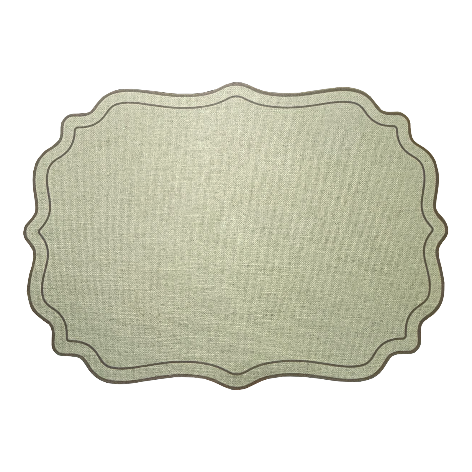 Stiff Placemat Sage & Brown