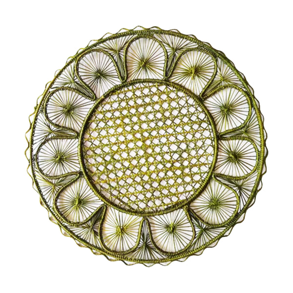 Green Raffia Placemat