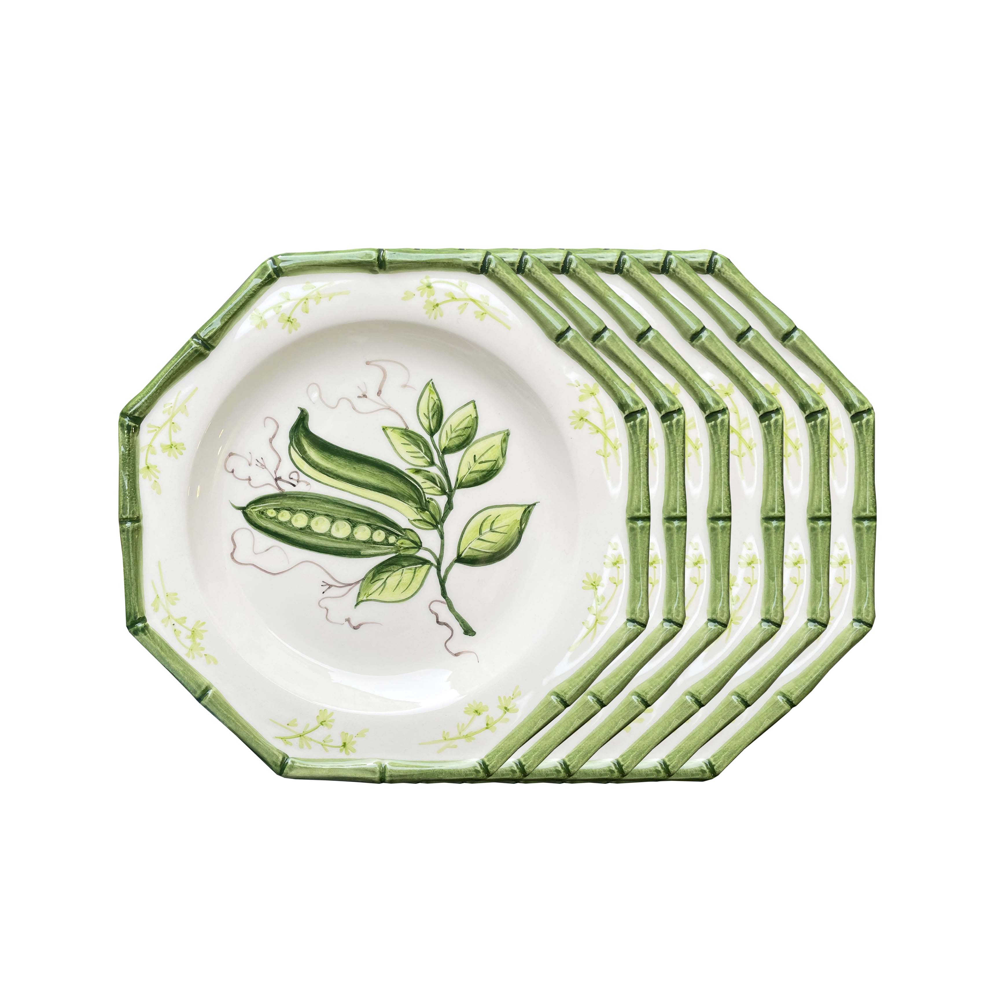 Vegetable Dessert Plates Set of 6