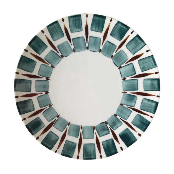 Righe Blue Dinner Plate