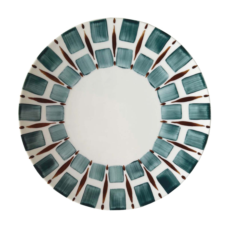 Righe Blue Dinner Plate