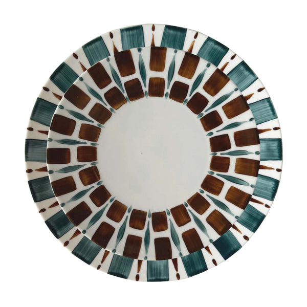 Righe Blue Dinner Plate