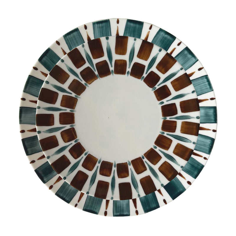 Righe Blue Dinner Plate