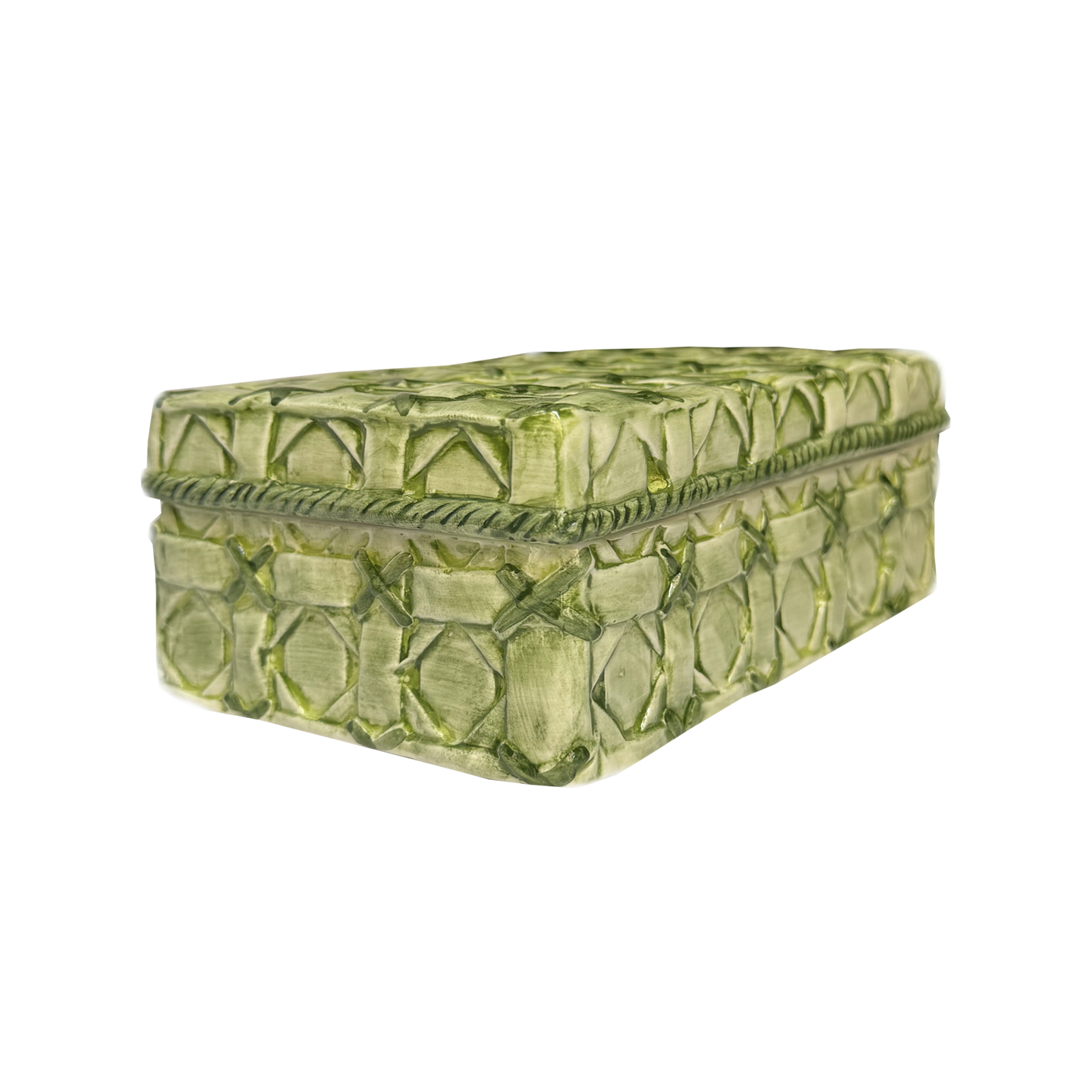 Ceramic Wicker Box
