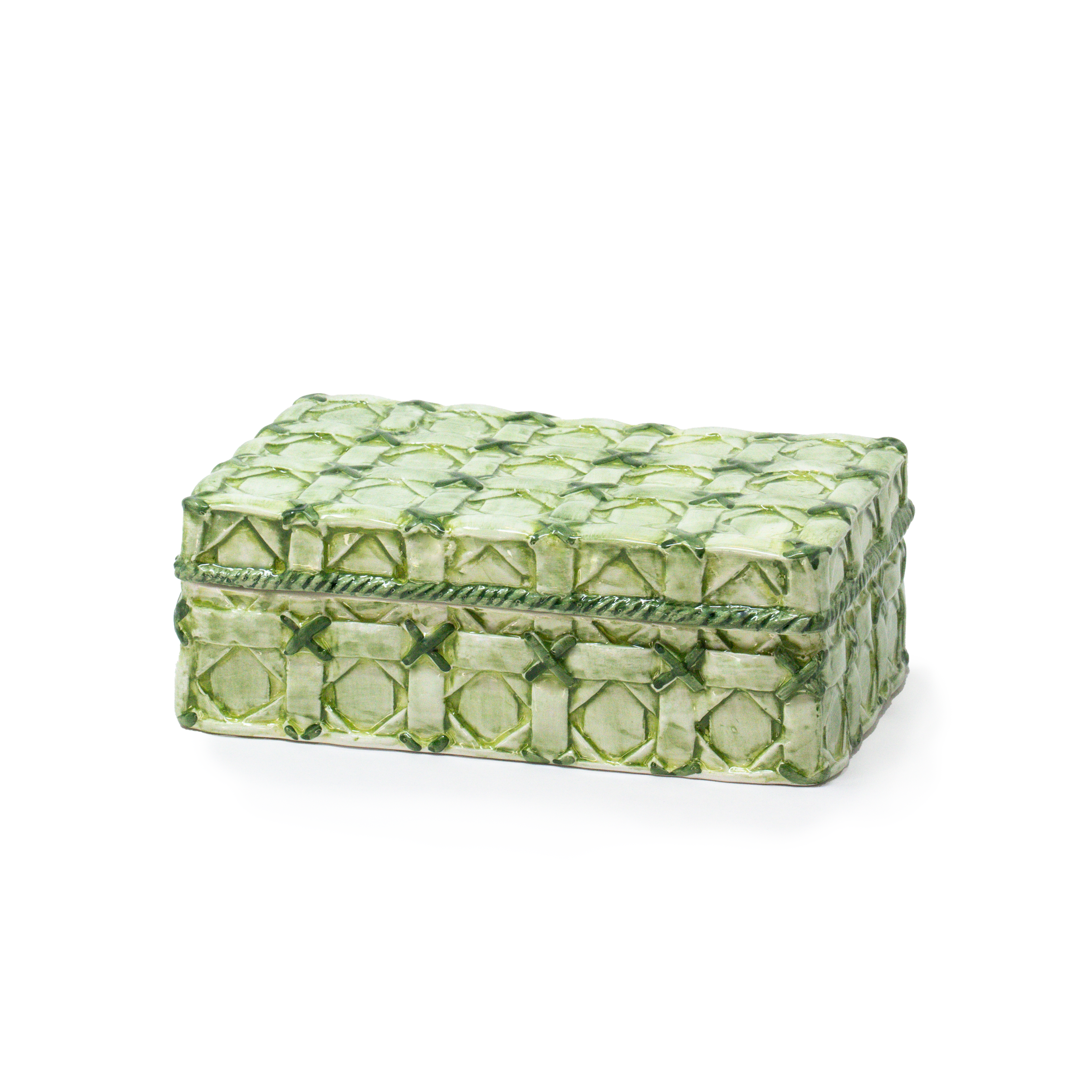 Ceramic Wicker Box