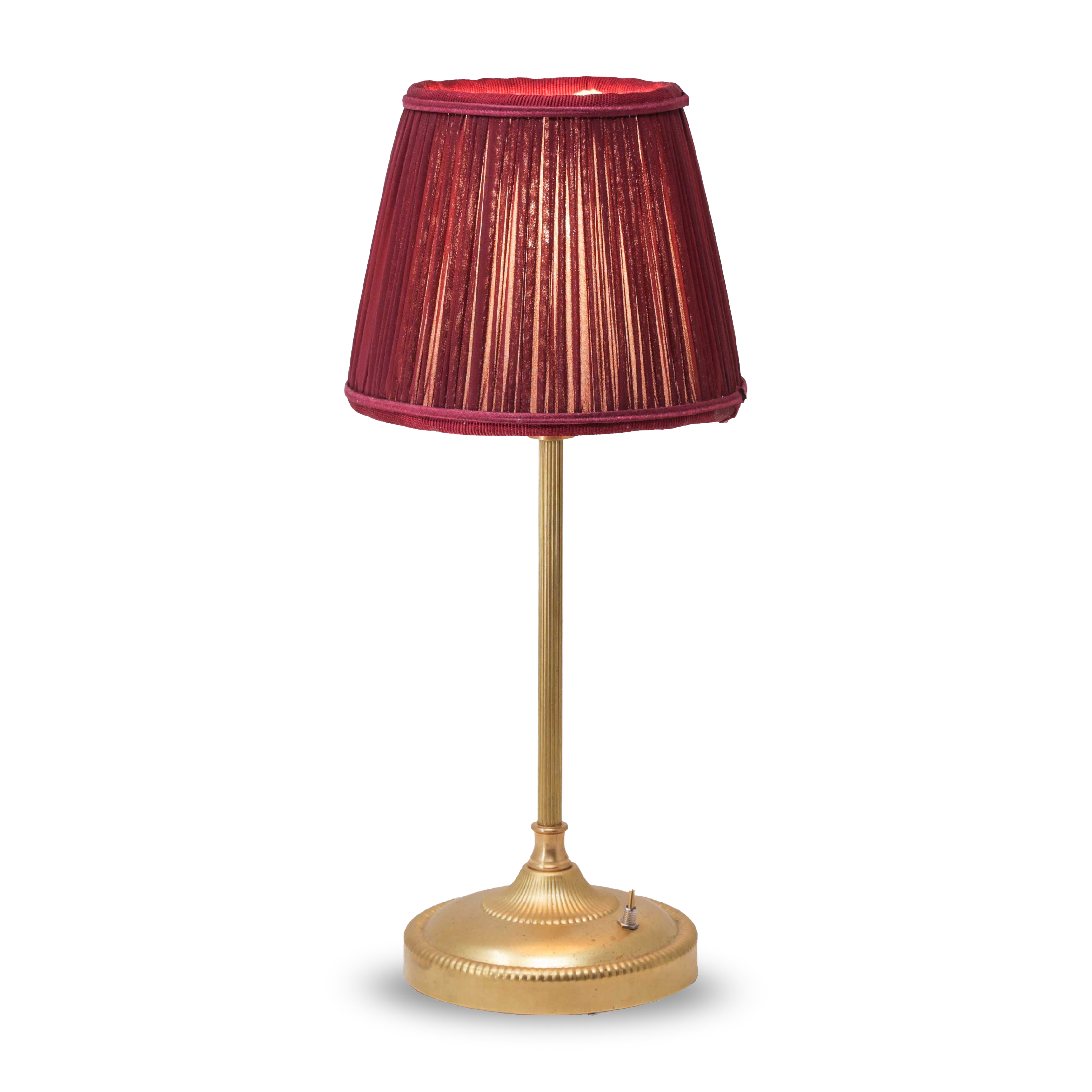 Burgundy Table Lamp