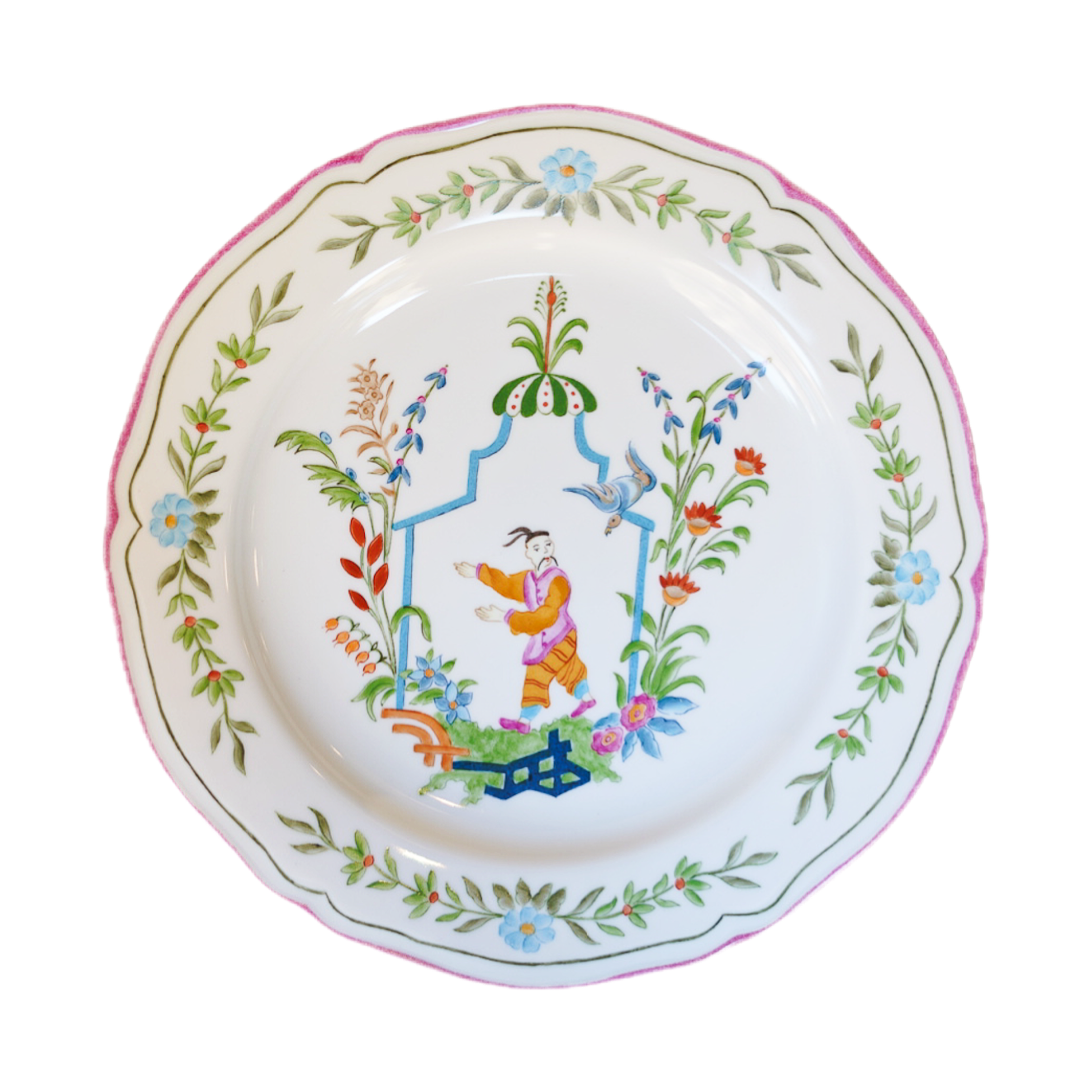 Rose Chinoiserie Dinner Plates Set of 4