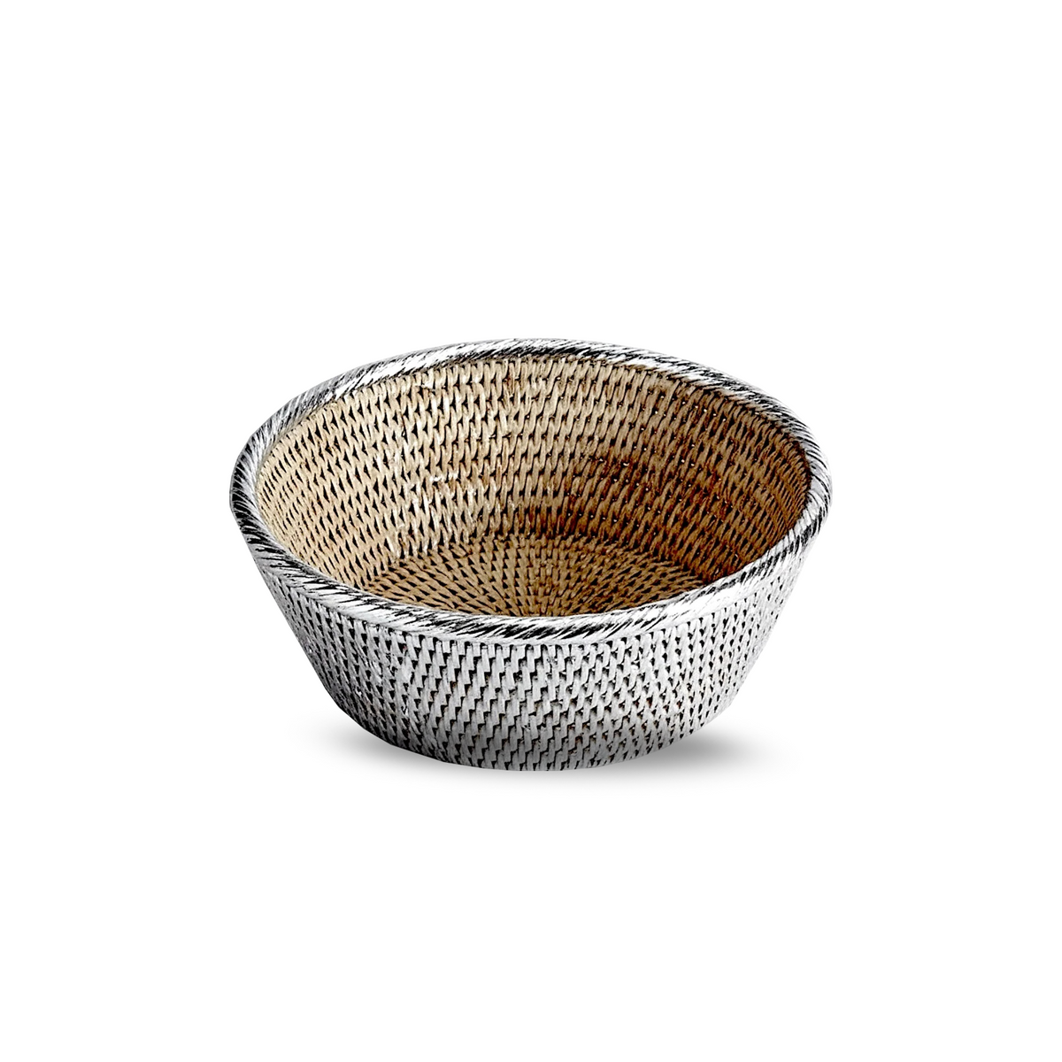Silver Wicker Bowl