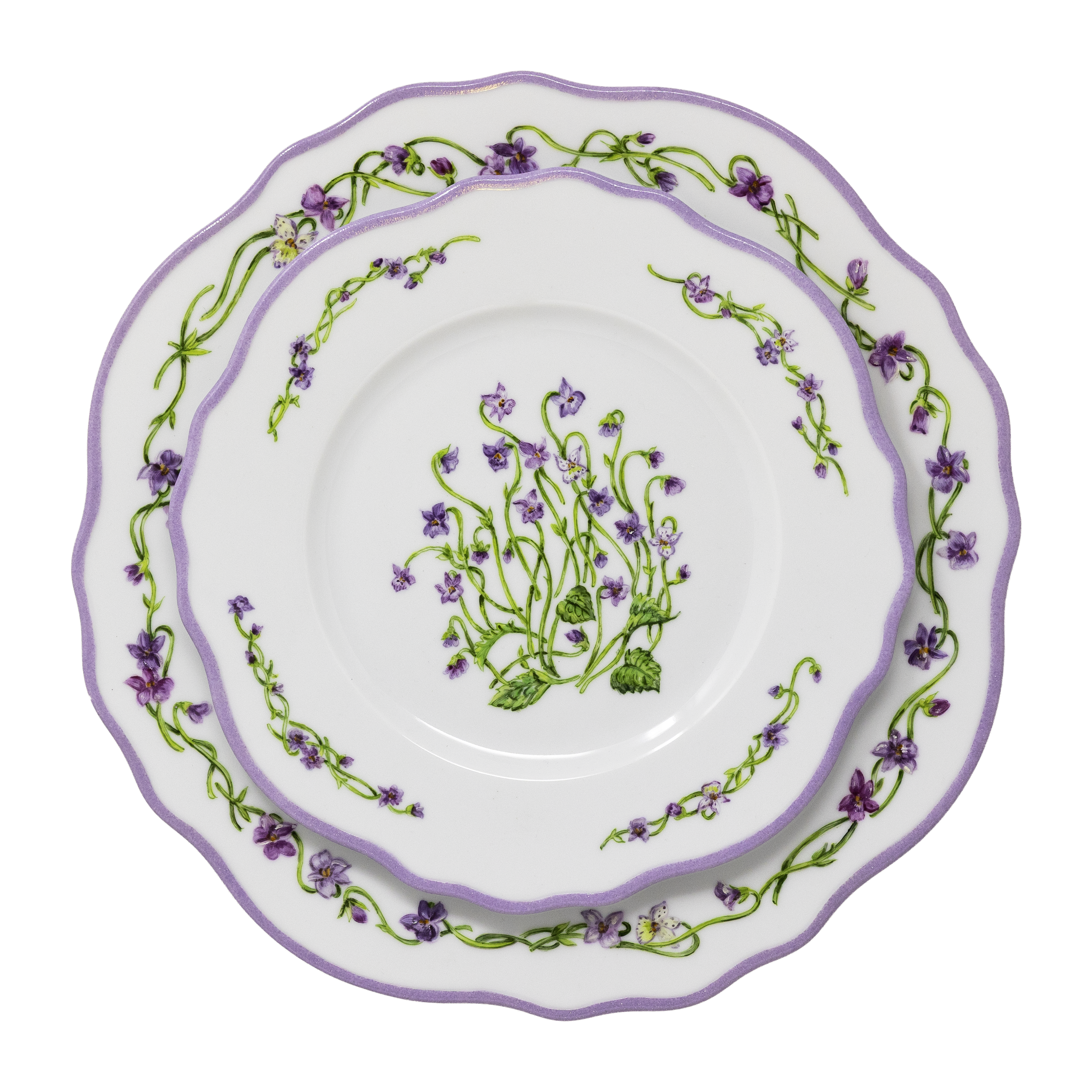 Floral Dessert Plates Set of 6