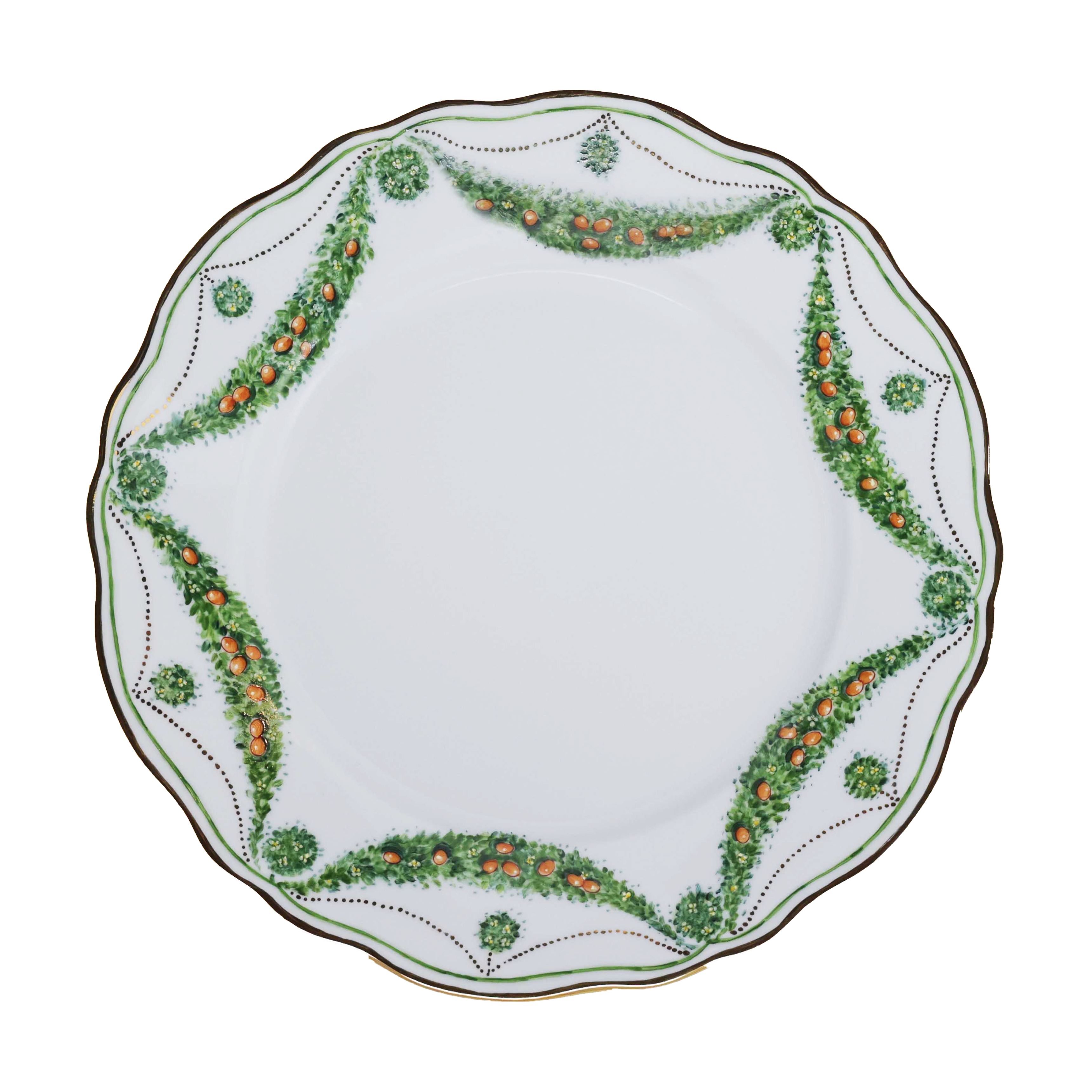 Ghirlanda Orange Dinner Plate