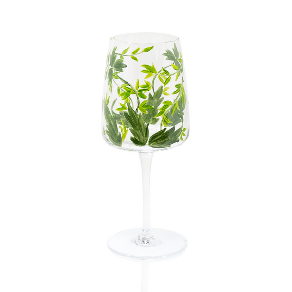 Wildflower Wine Glass