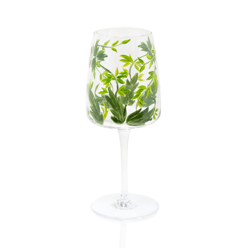 Wildflower Wine Glass