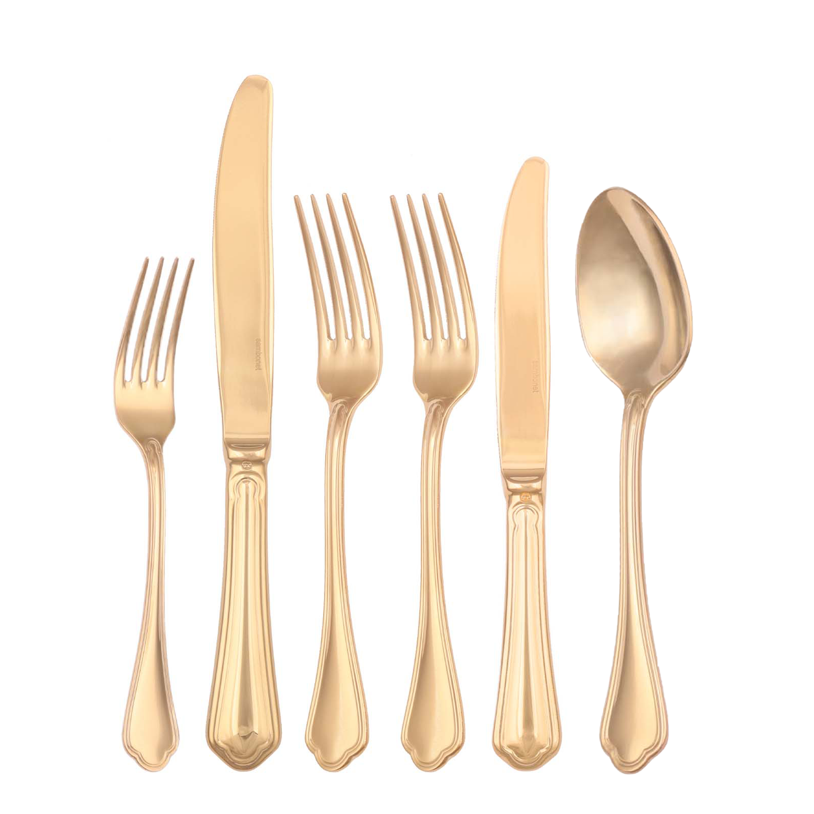 Gold Cutlery SET - 6 Piece