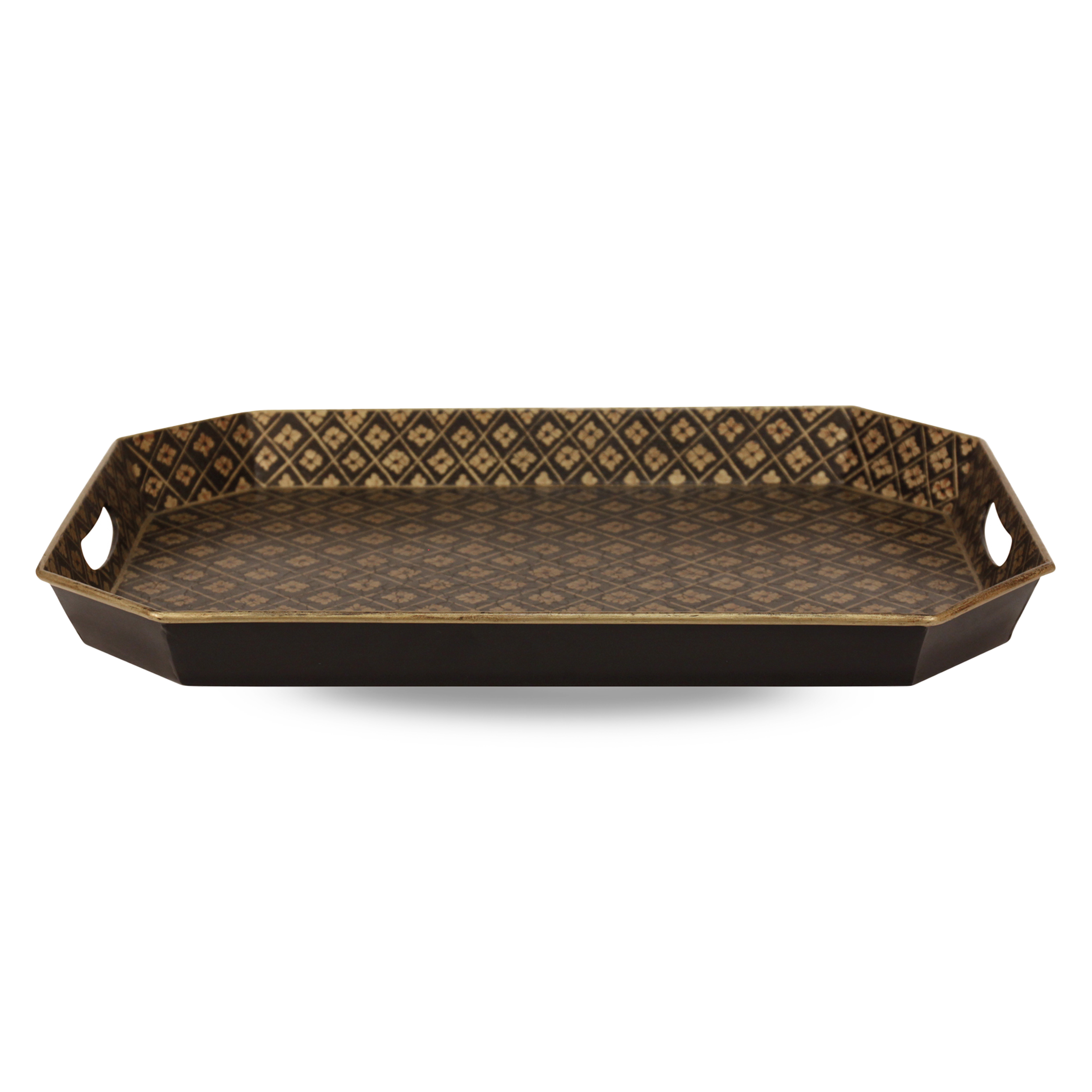 Hexagonal Black Tray