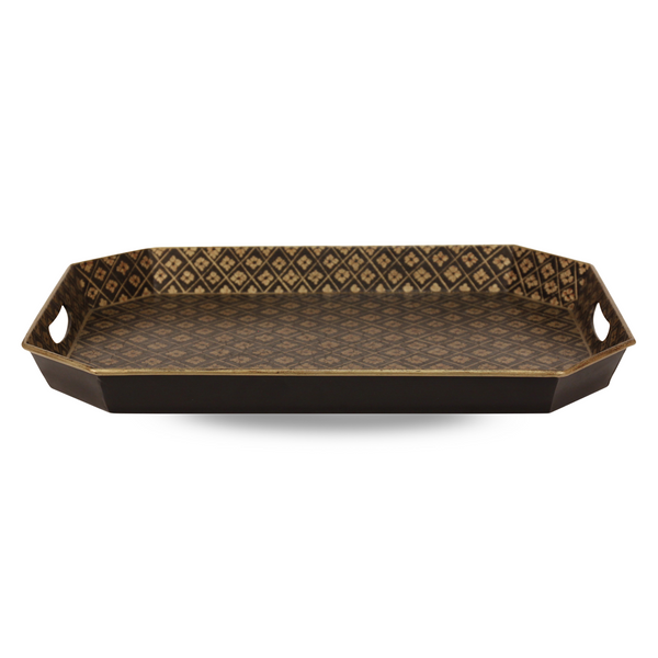 Hexagonal Black Tray