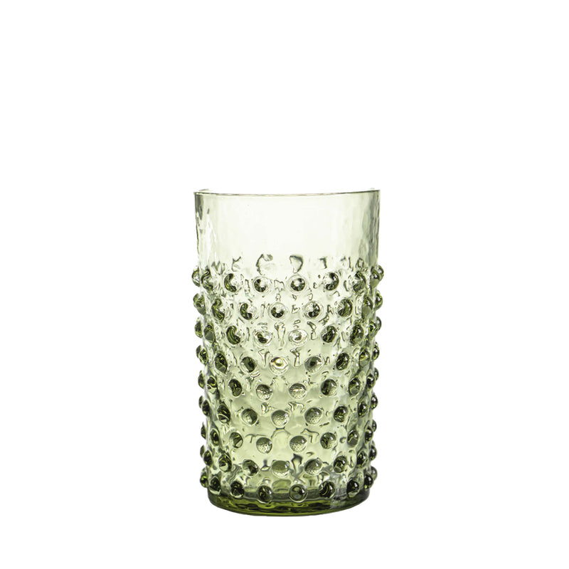 Kimchi Olive Green Water Glass