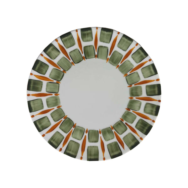 Righe Orange Dessert Plate