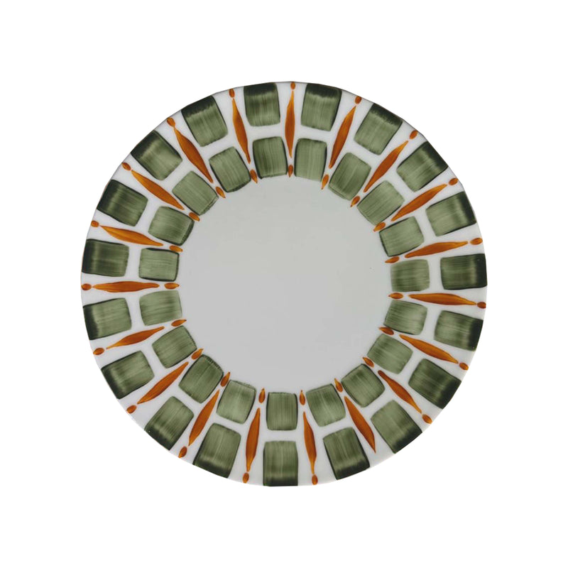 Righe Orange Dessert Plate